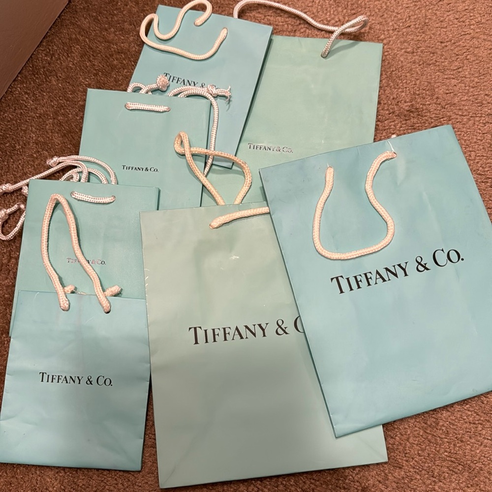 Tiffany shopping bags